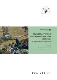 Towards Applying a Green Infrastructure Approach in the Gauteng City-Region