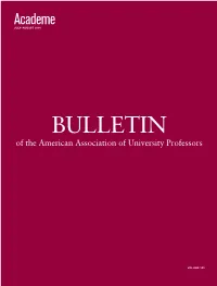 BULLETIN of the American Association of University Professors