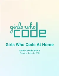 CSS Activity Overview