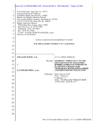 Decl. of Alexandra Robert Gordon (2:17-Cv-00903-WBS-KJN) Case 2:17-Cv-00903-WBS-KJN Document 35-2 Filed 06/15/17 Page 2 of 194