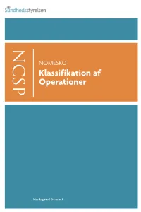 Klassifikation Af Operationer (PDF)