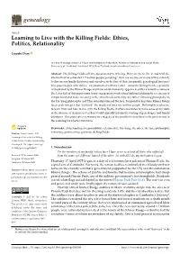 Learning to Live with the Killing Fields: Ethics, Politics, Relationality