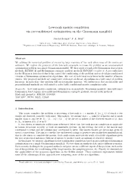 Low-Rank Matrix Completion Via Preconditioned Optimization on the Grassmann Manifold