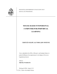 Mouse-Based Intepersonal Computer for Individual