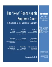 The “New” Pennsylvania Supreme Court