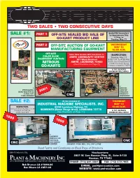 Auctions Two Sales • Two Consecutive Days