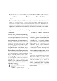 Popular Scientometric Analysis, Mapping and Visualisation Softwares: an Overview Ashok Kumar J Shivarama Puttaraj a Choukimath