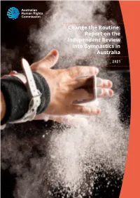 Report on the Independent Review Into Gymnastics in Australia