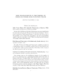 Abstracts Julio Cesar Bueno De Andrade (University of Exeter, UK): Universality of L-Functions in Function Fields