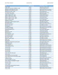 Gamepuzzlecollection Sorted by Title Updated 2-21-17.Xlsx
