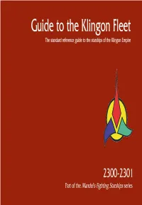Guide to the Klingon Fleet