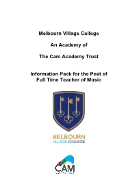 Melbourn Village College an Academy of The