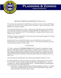 P&Z Commission Minutes