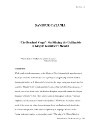 SAVIOUR CATANIA “The Beached Verge