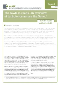 The Lawless Roads: an Overview of Turbulence Across the Sahel1