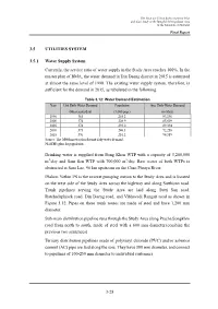 3-28 3.5 UTILITIES SYSTEM 3.5.1 Water Supply System Currently, The