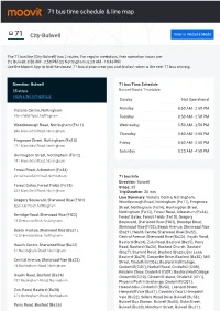 71 Bus Time Schedule & Line Route