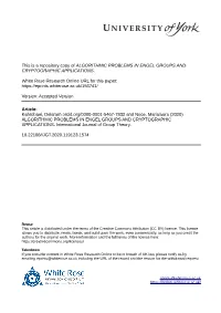 Algorithmic Problems in Engel Groups and Cryptographic Applications
