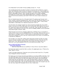 An Introduction to the KODT Articles Catalog (Issues #1 - #125)