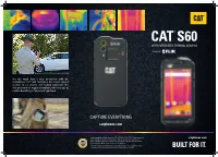 Cat ® S60 with Integrated Thermal Imaging