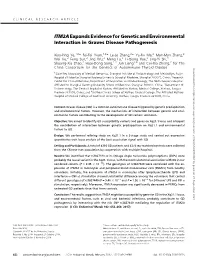 Itm2aexpands Evidence for Genetic and Environmental Interaction In