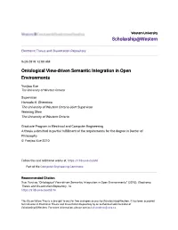 Ontological View-Driven Semantic Integration in Open Environments