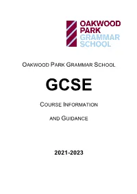 Year 10 GCSE Course Content
