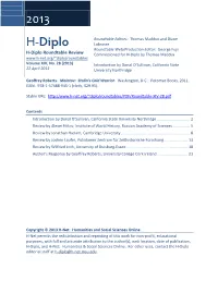 H-Diplo Roundtables, Vol. XIV, No. 28