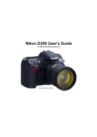 Nikon D200 User's Guide © 2006 Kenrockwell.Com CONTENTS