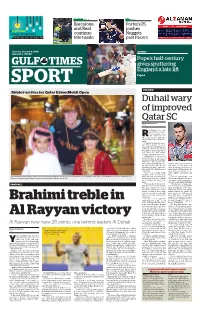 Brahimi Treble in Al Rayyan Victory