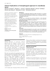 Clinical Implications of Transpterygoid Approach to Mandibular Nerve Ahmed Youssefa,B, Ricardo L