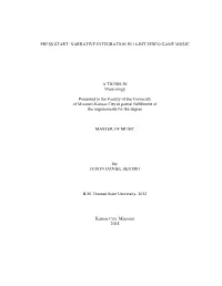 Narrative Integration in 16-Bit Video Game Music
