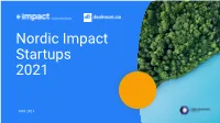 Nordic Impact Startups 2021