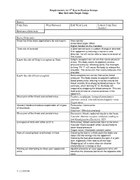 Requirements for 10Th Kyu in Ryukyu Kempo