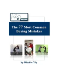 “The 77 Most Common Mistakes in Boxing”