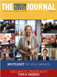 The Foreign Service Journal, September 2016.Pdf