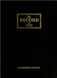 The Record of the Class of 1922