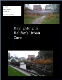 Daylighting in Halifax's Urban Core