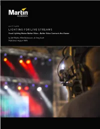 Lighting for Live Streams