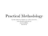 Practical Methodology