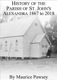 ST. JOHN's ALEXANDRA 1867 to 2018