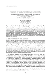 The Diet of Nestling Eurasian Nuthatches