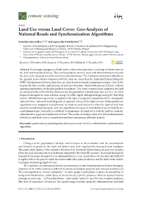 Land Use Versus Land Cover: Geo-Analysis of National Roads and Synchronisation Algorithms