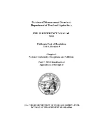 Table of Contents