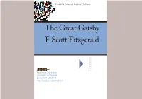 The Great Gatsby F Scott Fitzgerald