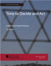 "Time to Decide and Act"