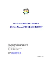 2013 Annual Progress Report