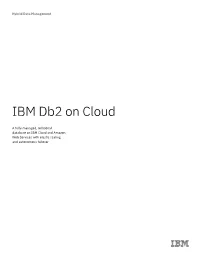 IBM Db2 on Cloud Solution Brief