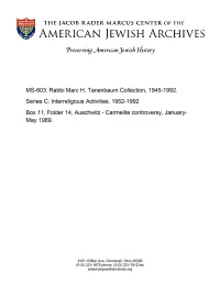 MS-603: Rabbi Marc H