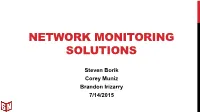 Network Monitoring Solutions